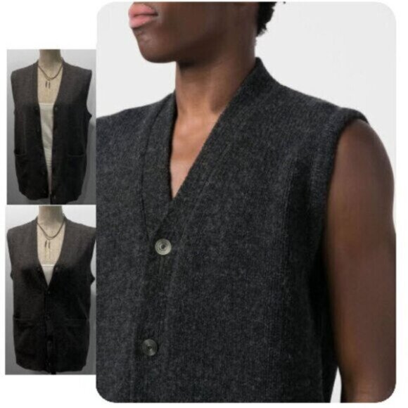 Banana Republic Merino Wool Vest small/medium fits Grey - Picture 2 of 14